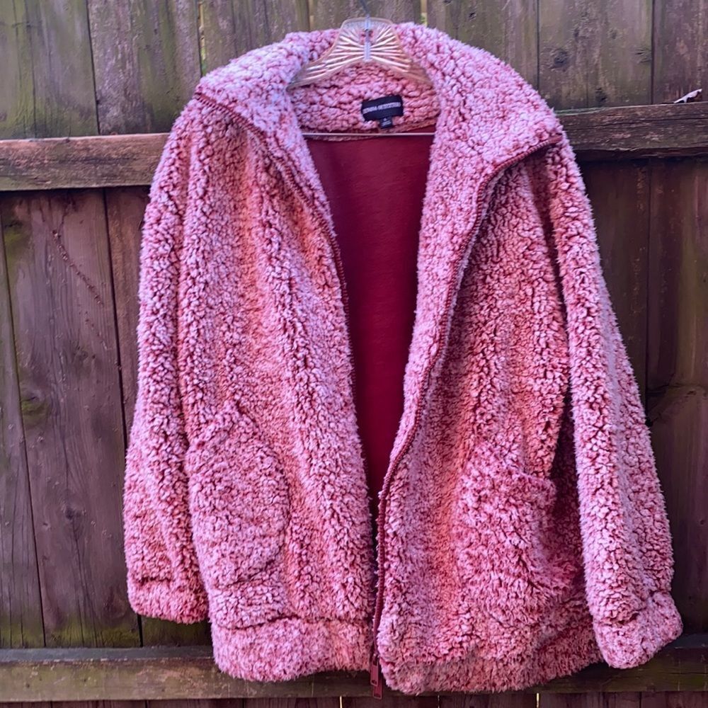 Zenana Outfitters fleece zip up sweatshirt sz. L